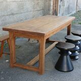 Solid oak farmhouse table