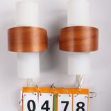 Set Philips Wall lamps Design by Louis Kalff model NX40, the Netherlands.