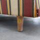 American sofa and armchair in original striped fabric from the 1970s