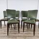 Set of 8 Art Decò oak dining chairs, 1950