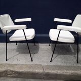 Pair of armchairs CM 197 by Pierre Paulin edited by Thonet in 1950