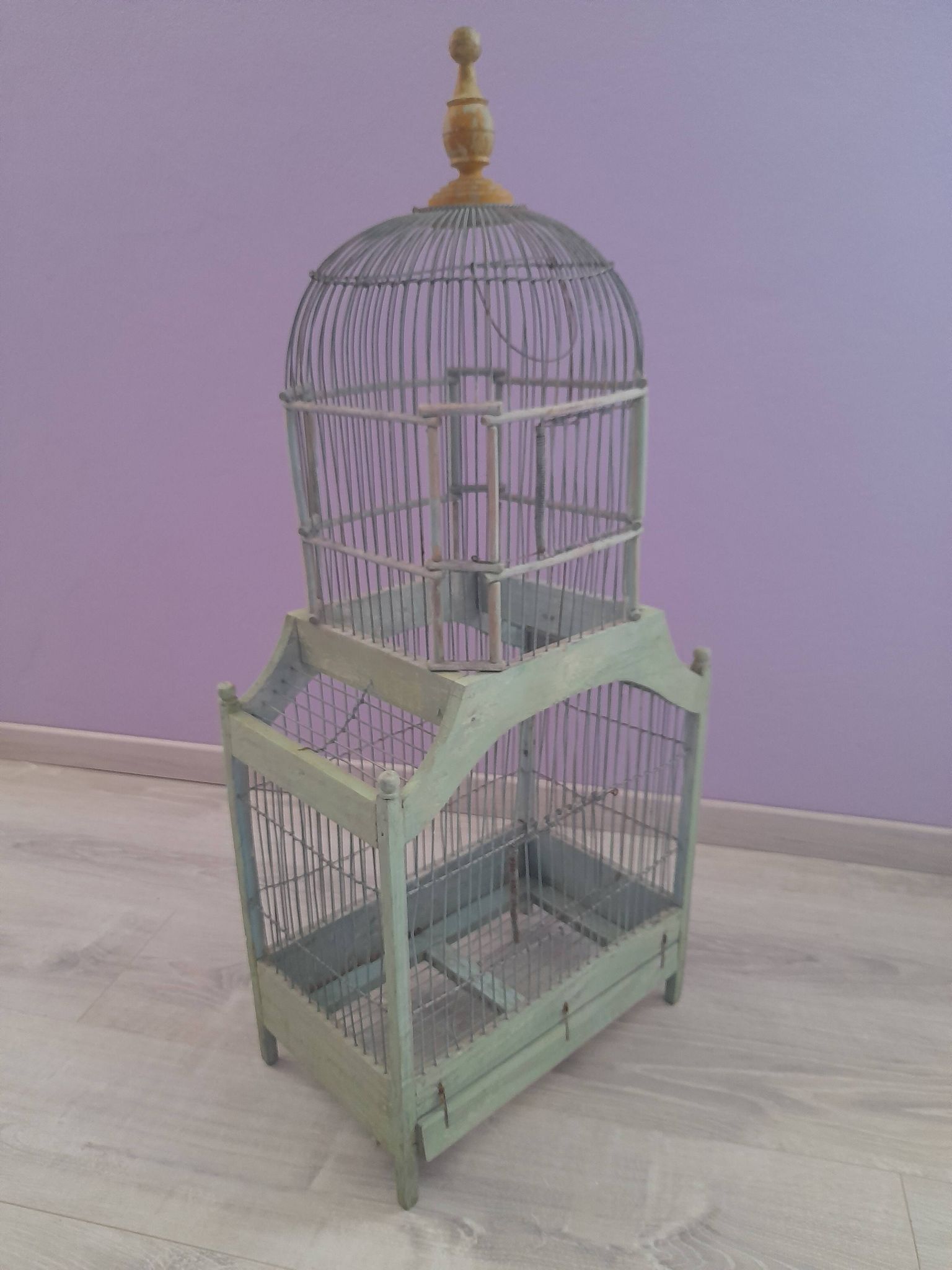 Cage à oiseaux ancienne