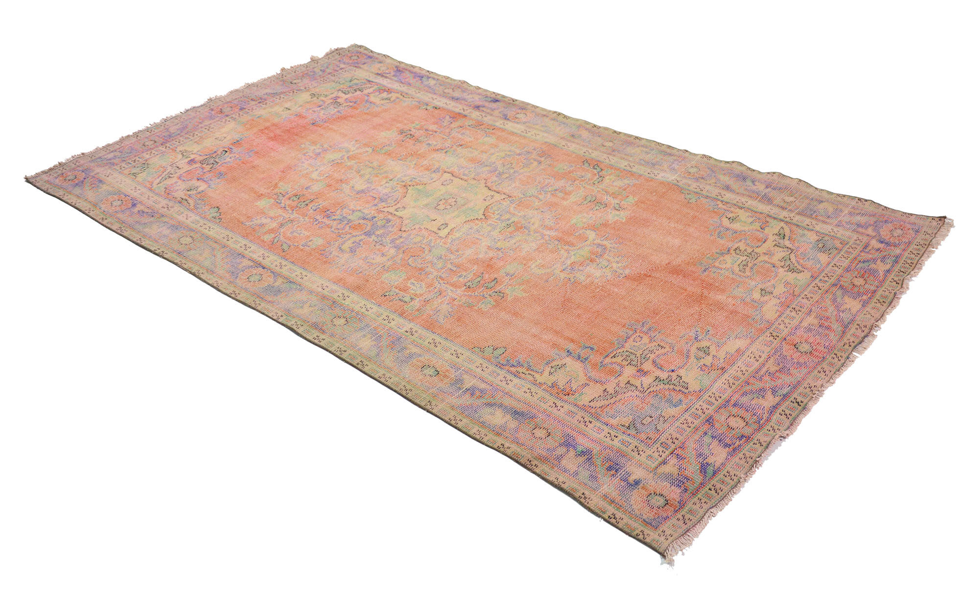 Anatolian handmade vintage rug 286 cm x 166 cm