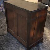 Black marble chest of drawers