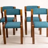 Set of 4 chairs, Ludvík Volák, 1960s–1970s, Czechoslovakia