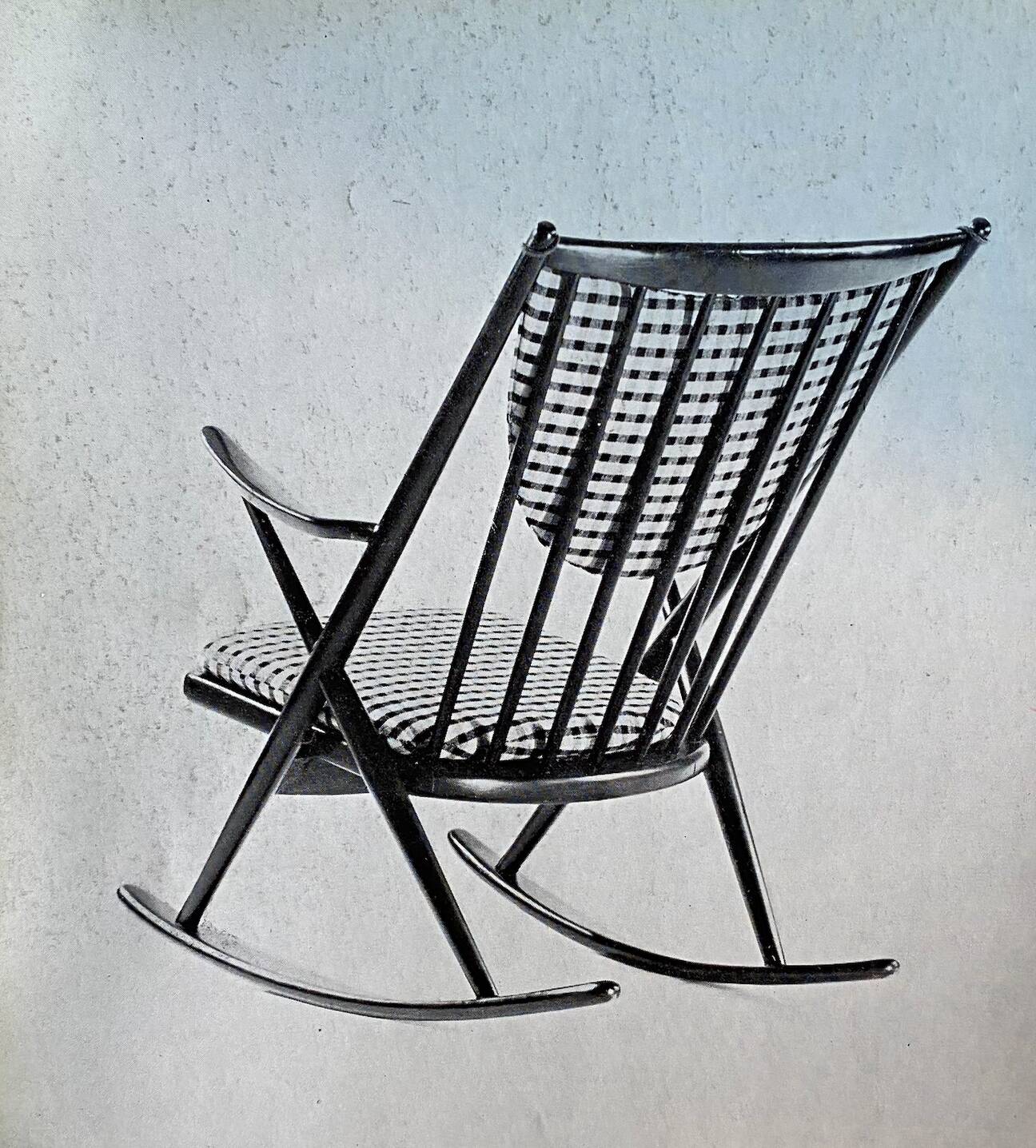 Ensemble de 2 chaises berçantes en teck danois modèle 182 Frank Reenskaug années 1950.