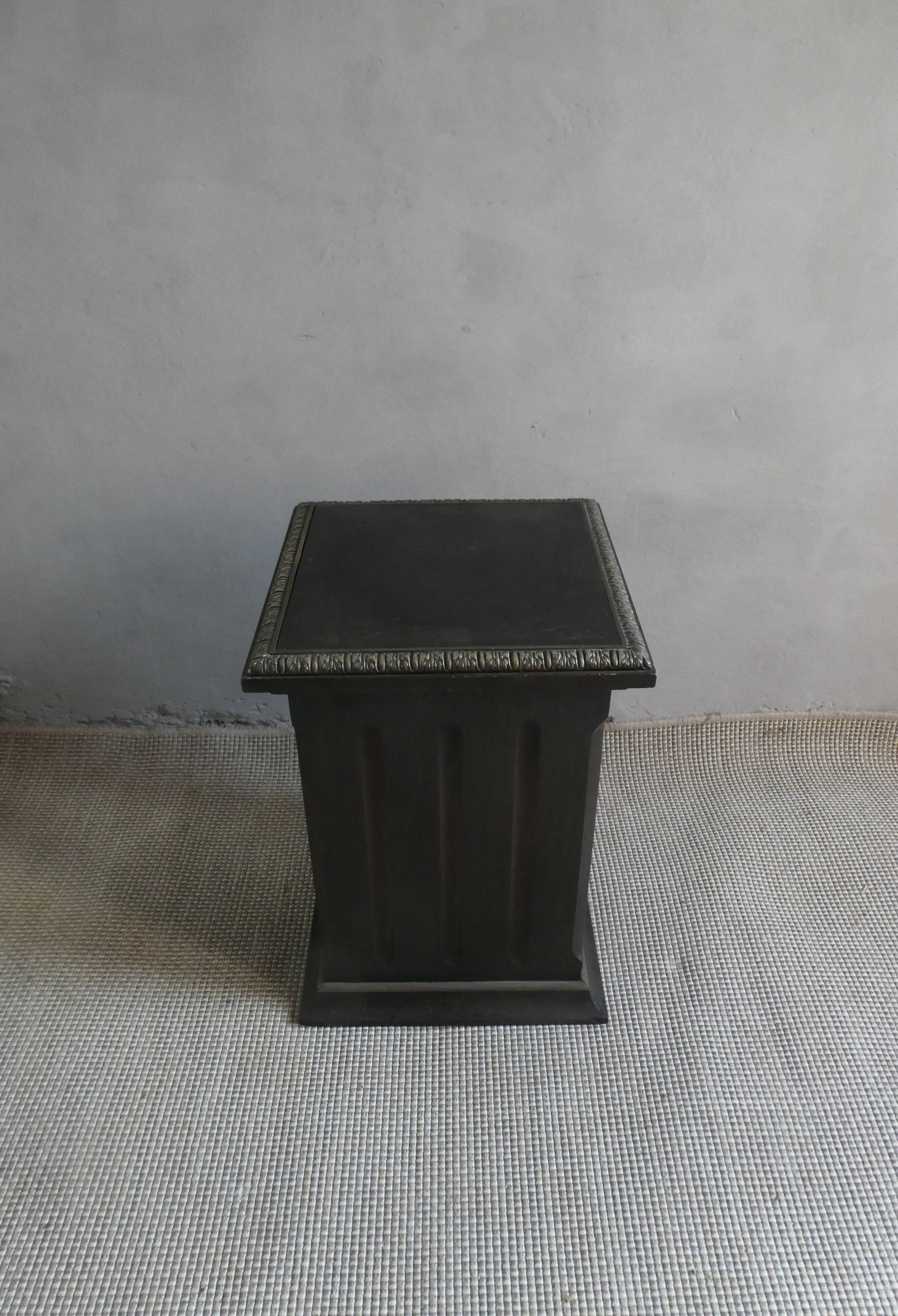 Napoleon III saddle column, blackened wood and bronze, 19th century