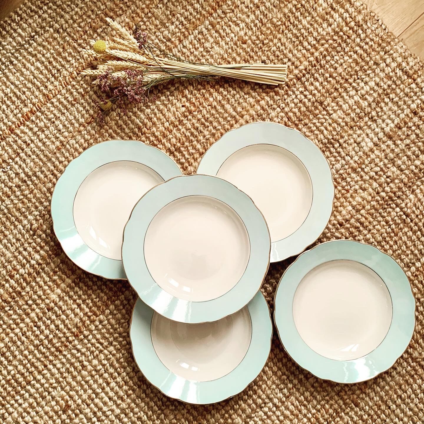 5 hollow plates Sarreguemines