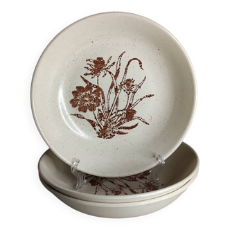 Assiettes creuses céramique grès
