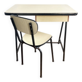 Formica children's desk + chair