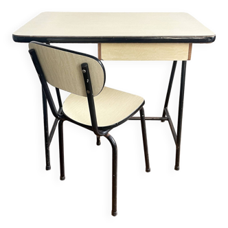 Formica children's desk + chair