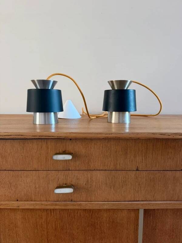 Vintage Danish set of 2 pendants - Tivoli style lamp