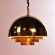 Vintage brass hanging lamp by Vereinigte Werkstatten Collection, 1960