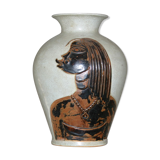 Ceramic vase rock art