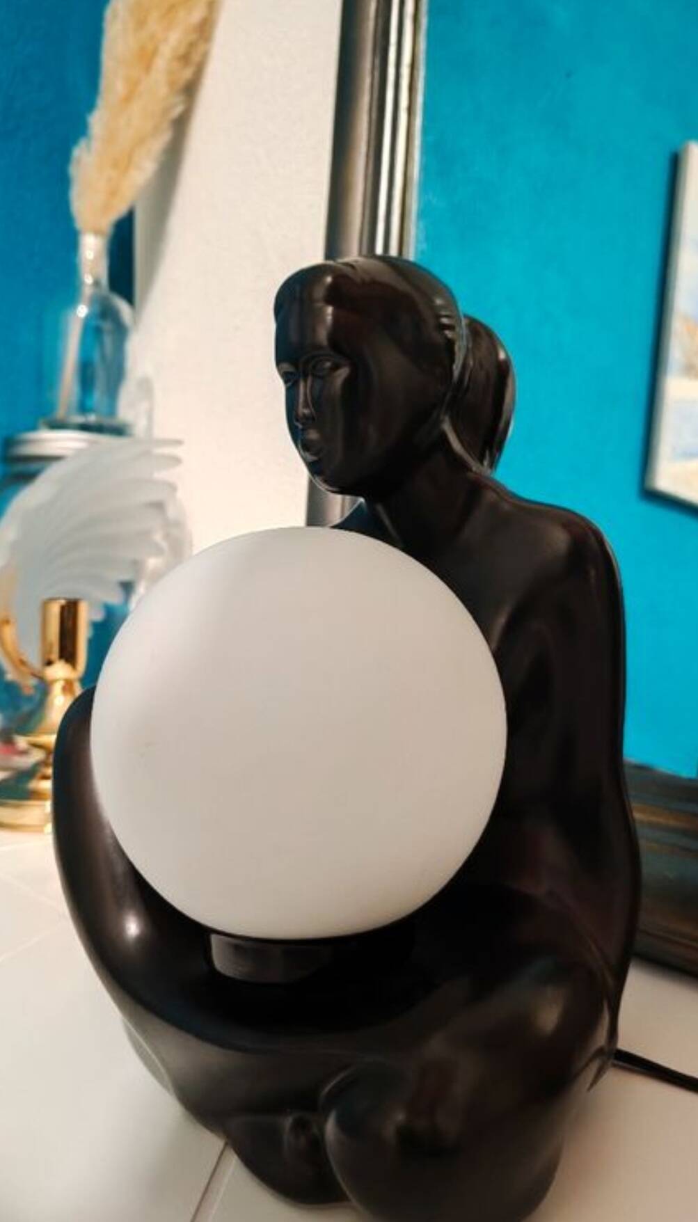 Vintage ceramic lamp 1980