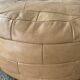 Patchwork ottoman in leather 70s