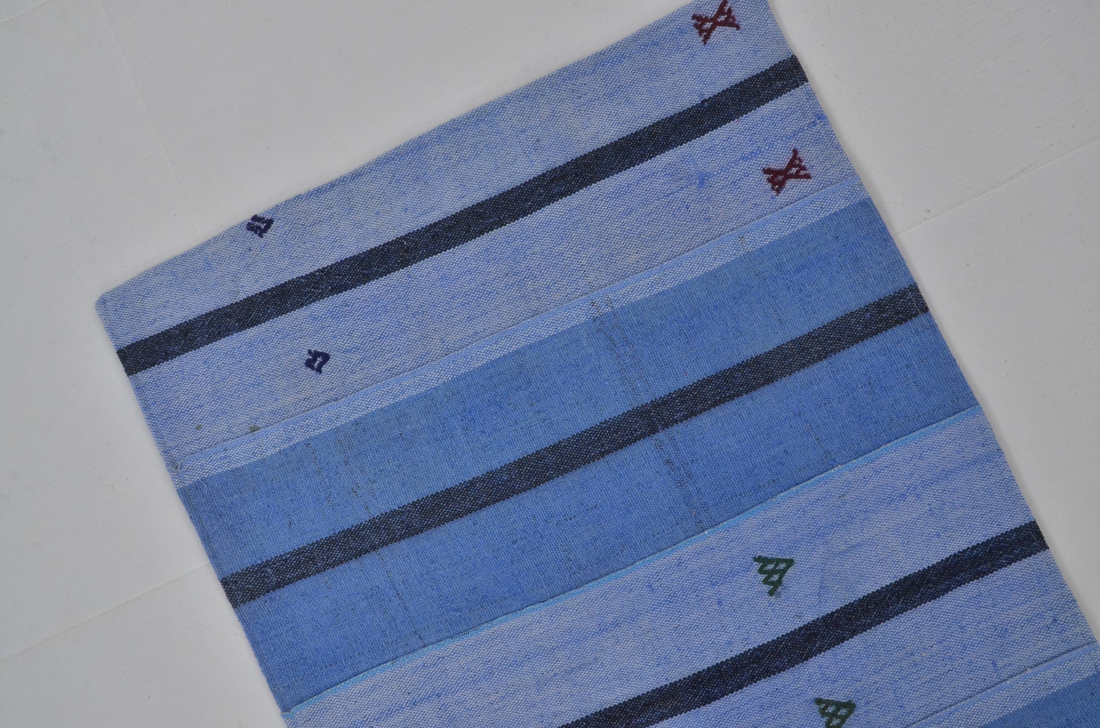 Turkish Neutral Vintage Kilim Runner sku 3769