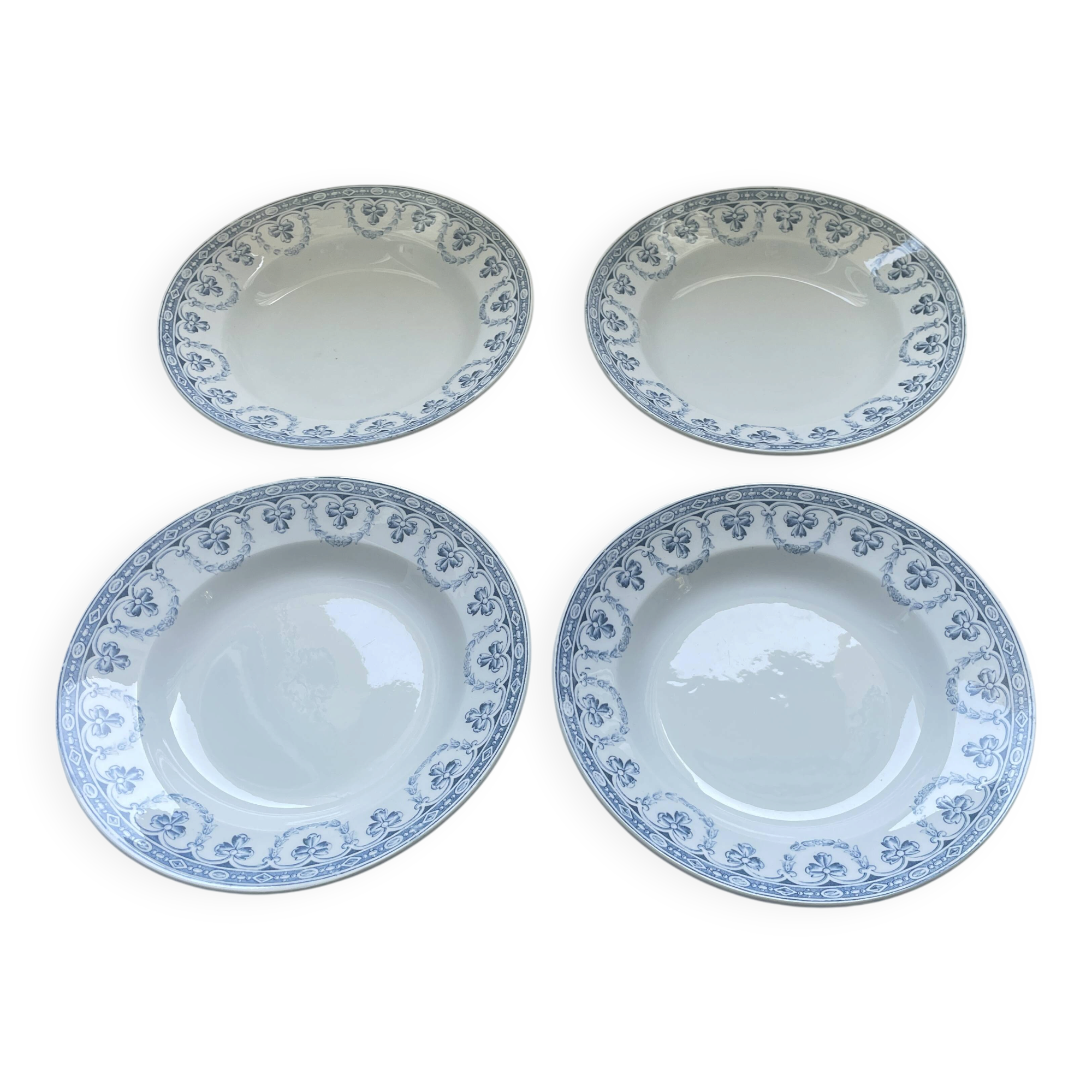 antique deep plates model Santiago – Saint-Amand & Hamage