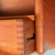 Danish design wall console in teak, Kai Kristiansen