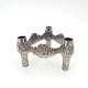 Vintage Brutalist Metal stackable Quist Candle Holder, 1970s