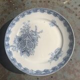 Compotier in earthenware, cartridge model, sarreguemines, u & c, made in france, art deco