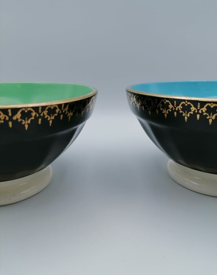Two Sarreguemine bowls