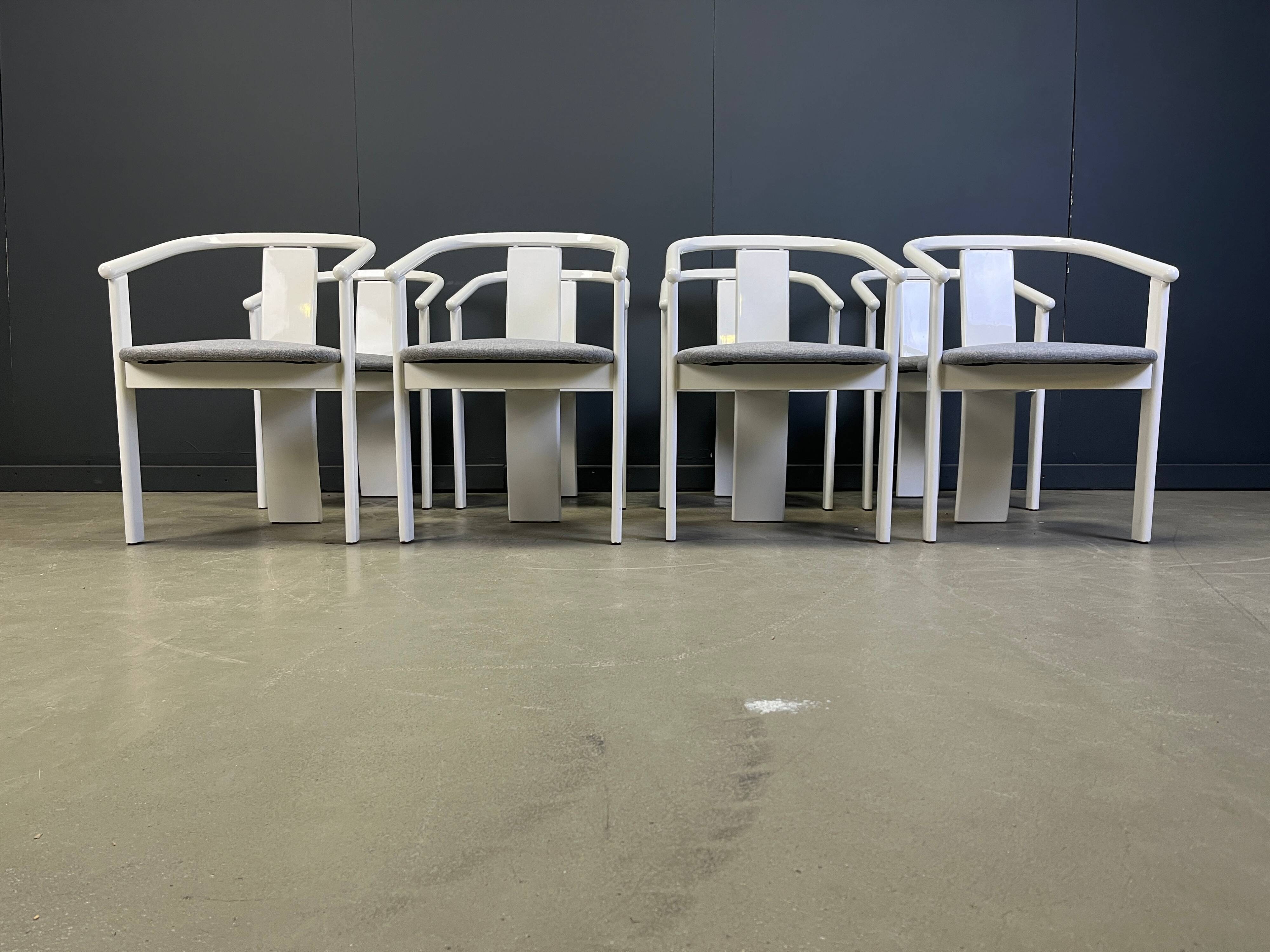 Post modern Spanish dining chairs, set of 8 - 1980s