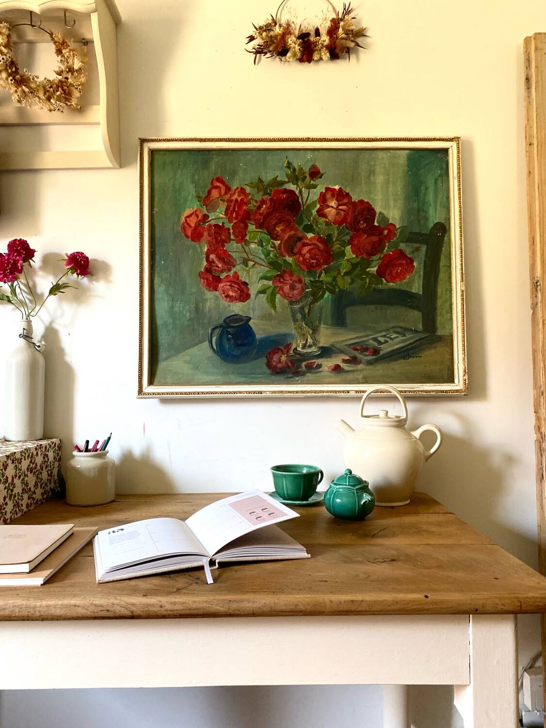 Old oil on wood dating from 1960