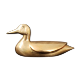 Canard en laiton doré vintage