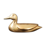 Vintage golden brass duck