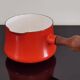 Red casserole DANSK DESIGNS in enamelled metal IHQ 60s