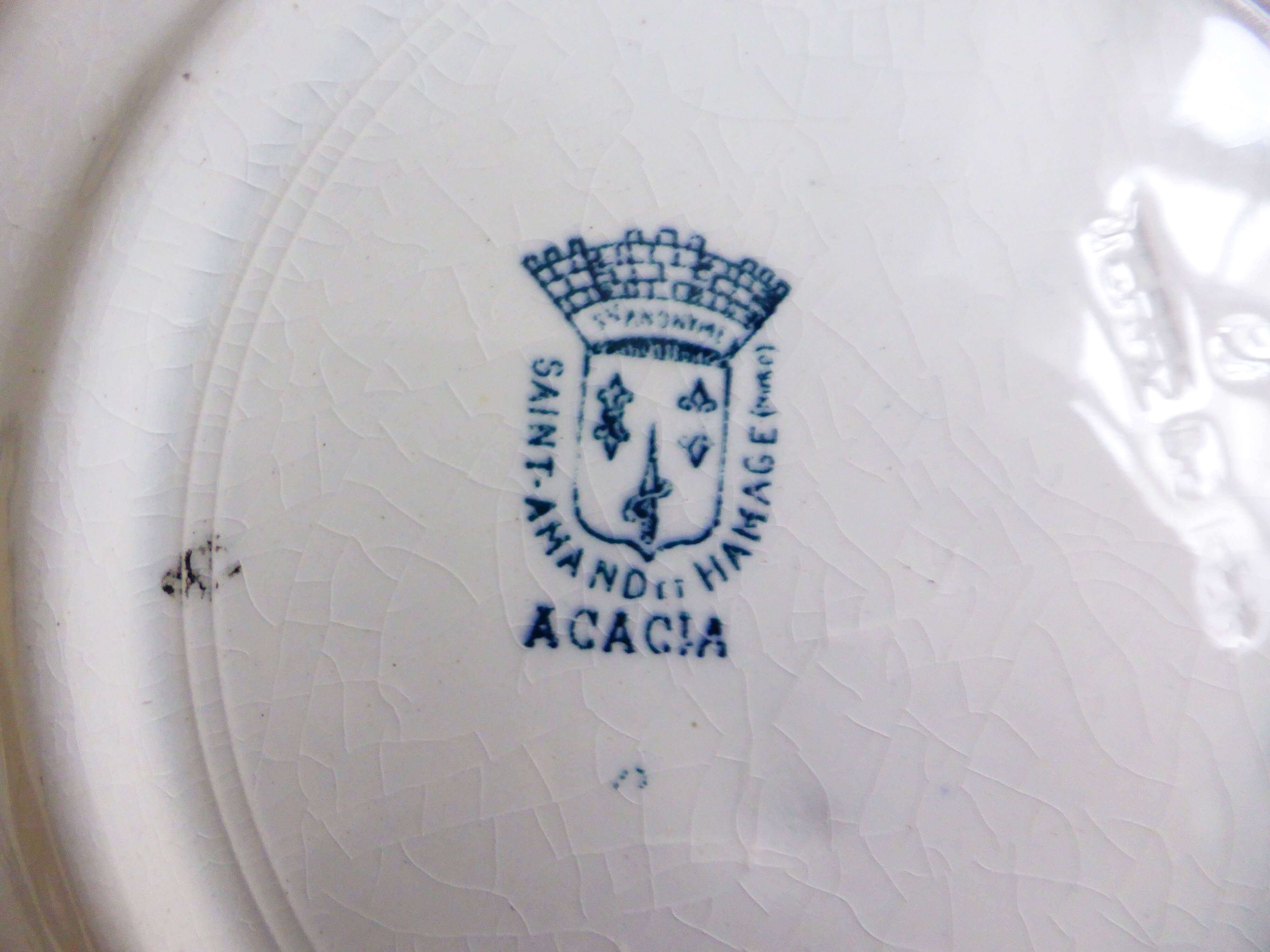 1 deep plate from St Amand and Hamage model Acacia 221287