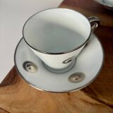 Set of 6 coffee cups and saucers by Bernardaud.