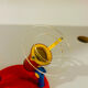 Brilliant Red & Blue Vintage Ceiling Light 1980s Germany