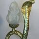 Cobra snake lamp in bronze