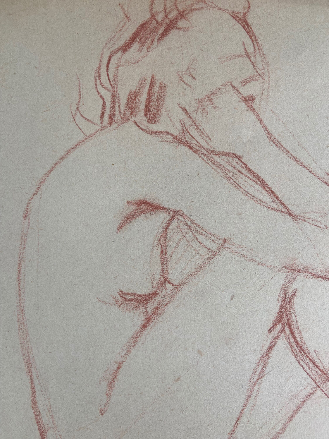 Female nude drawing