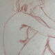 Female nude drawing
