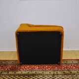 Yellow corduroy modular sofa, 1970s, set of 7