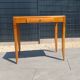 Vintage Scandinavian-style wooden table with drawer, 1950s-60s.