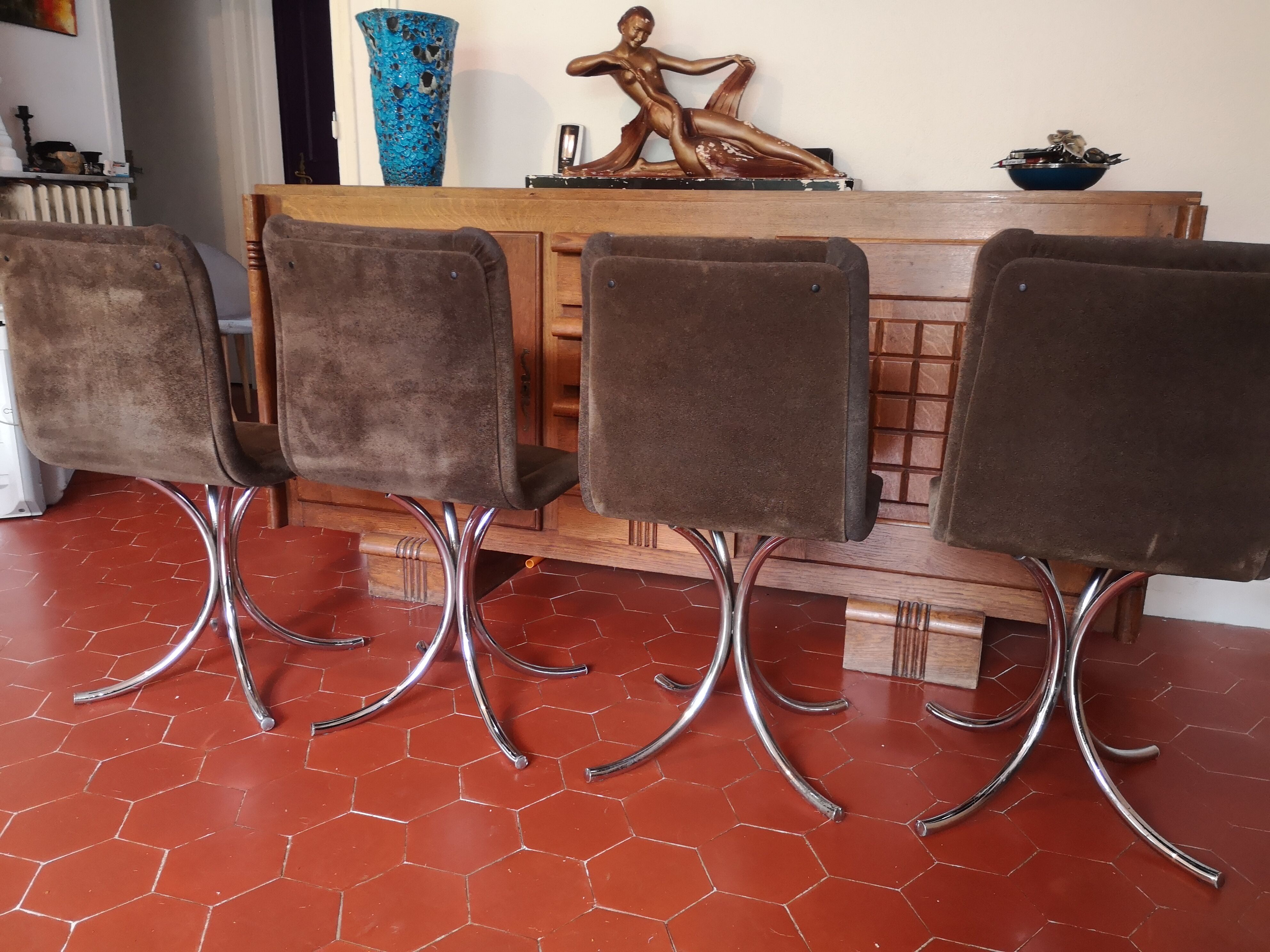 Italian design dining set 70s
