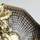 Art Deco leaf-shaped catchall in solid brass from the 1930s.