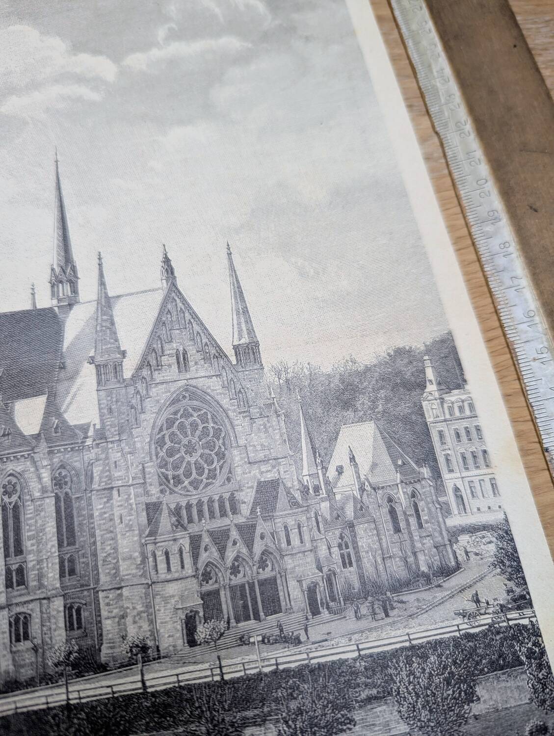 Saint Paul’s Church in Strasbourg, printed in 1897.