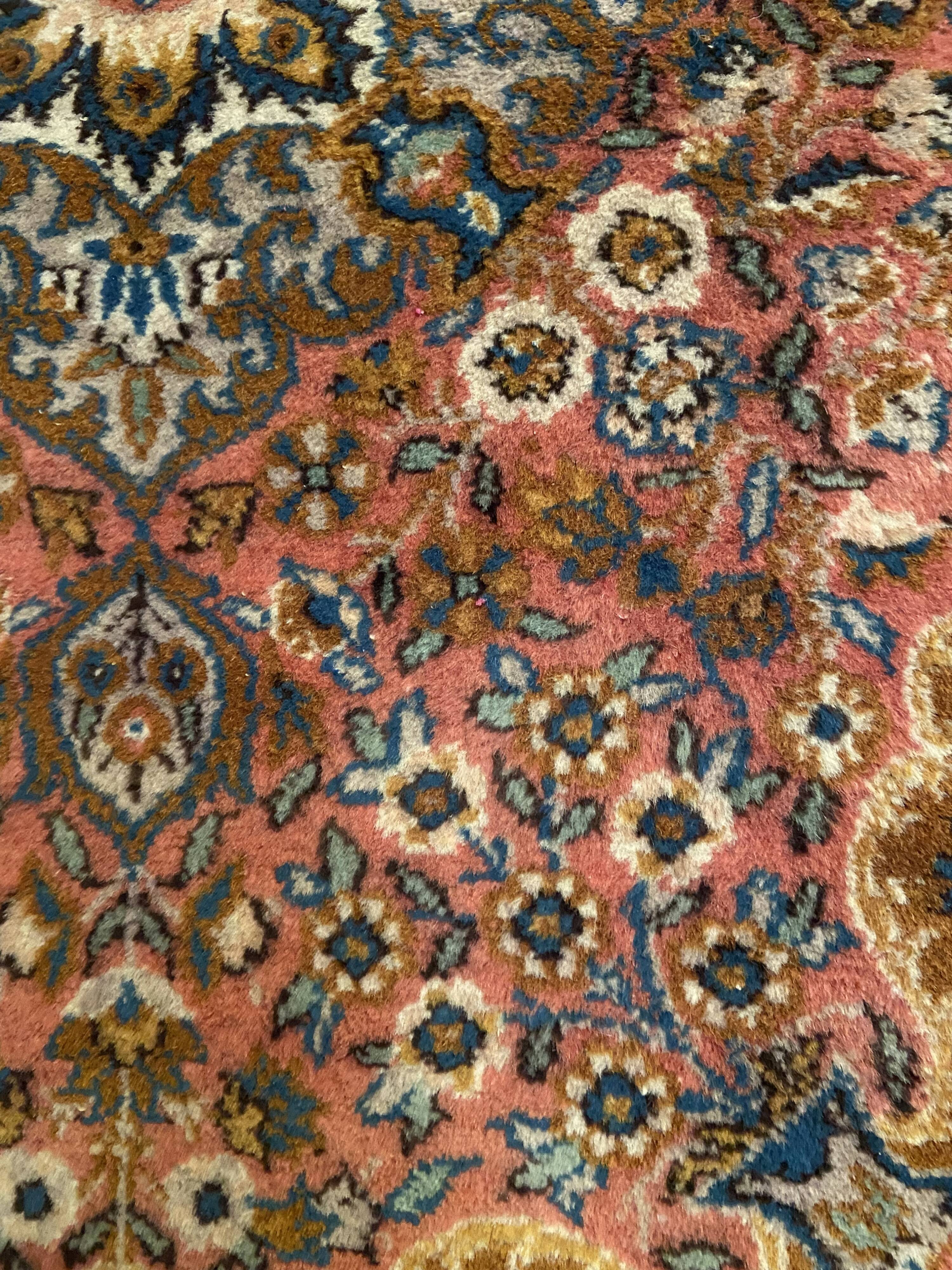 Paire de tapis persan Ghoum en laine 102x65cm