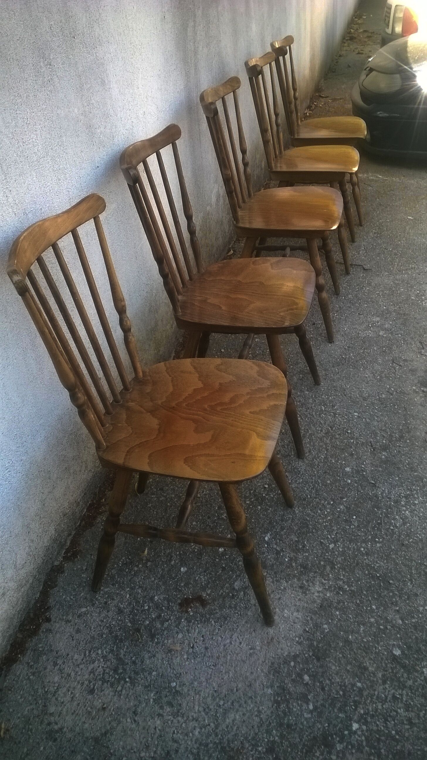 Five Baumann chairs