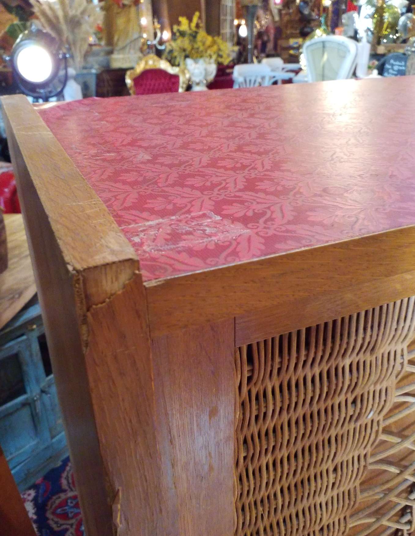 Rattan cabinet