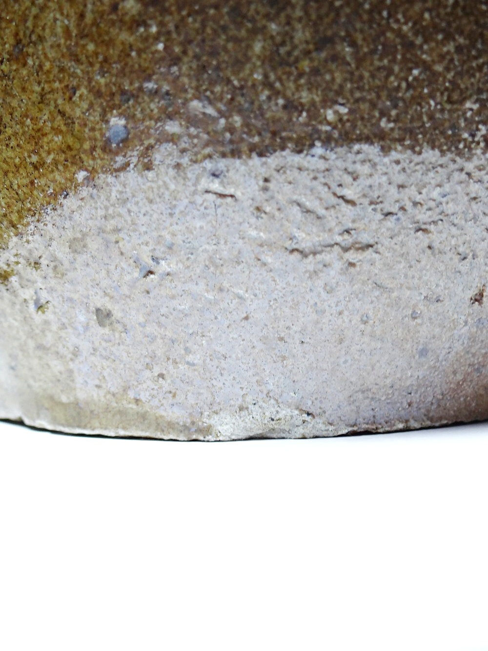 Ancient cruche from the 19th-20th century, artisanal glazed stoneware from Puisaye.