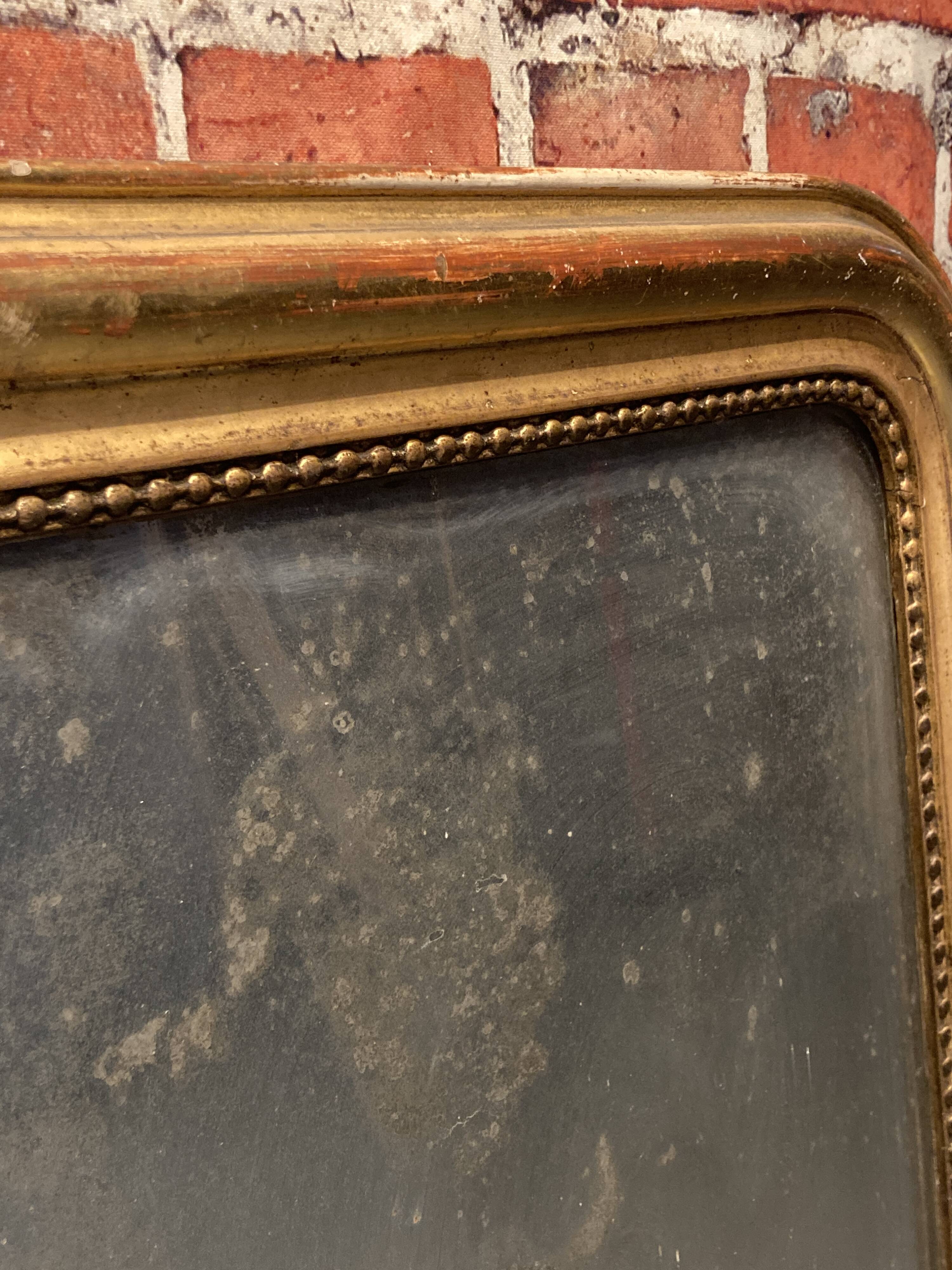 Antique Louis Philippe wooden mirror