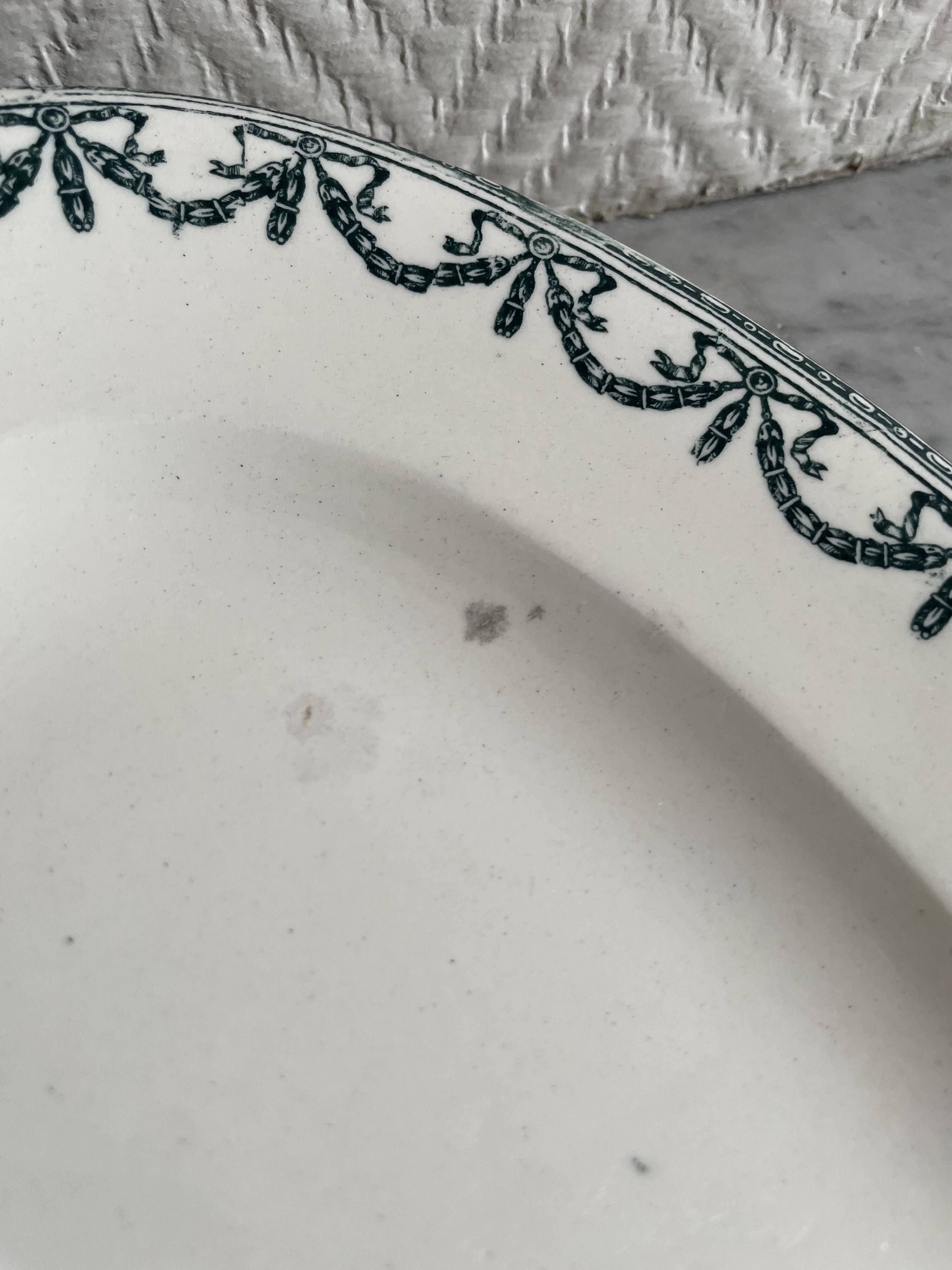 Oval ironstone dish from Salins
