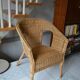 Fauteuil en rotin vintage années 60