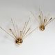 Set of 2 Italian wall lamps with glass spheres, 1970s
